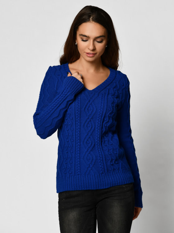 Knitted V Neck Sweater